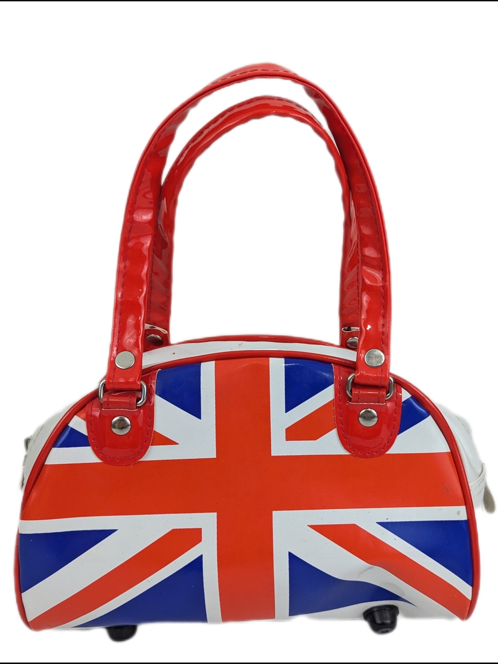 Red Union Jack Satchel Bag - Women's Fashion Handbag